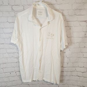 Men's Denin & Flower "Cats and Dogs" button-up shirt, size XL